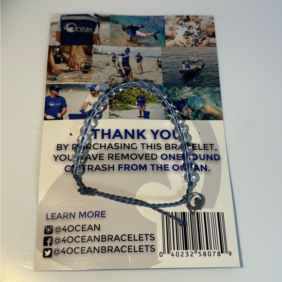 New 4ocean Recycled Bead Bracelet - Picture 4 of 6